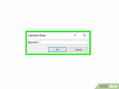 how to unprotect excel worksheet