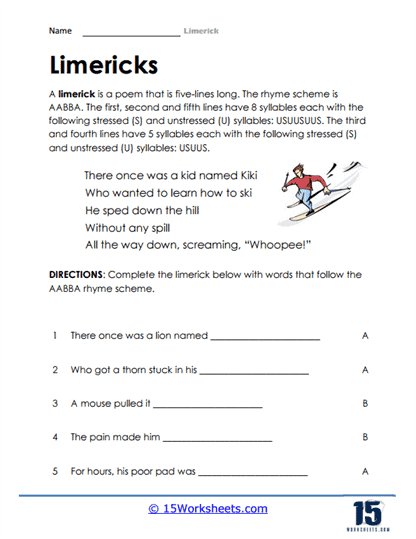 Limerick Worksheets - 15 Worksheets Library