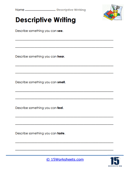 Descriptive Writing Worksheets - 15 Worksheets Library