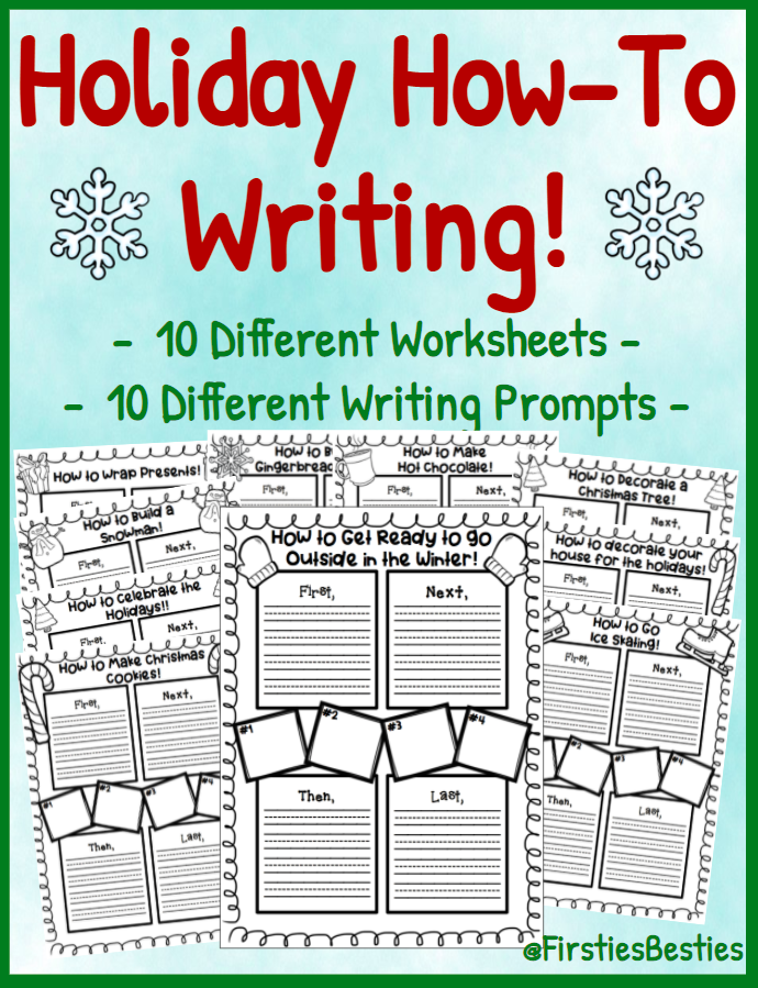 How-To Step by Step Writing Worksheets! Winter | Made By Teachers
