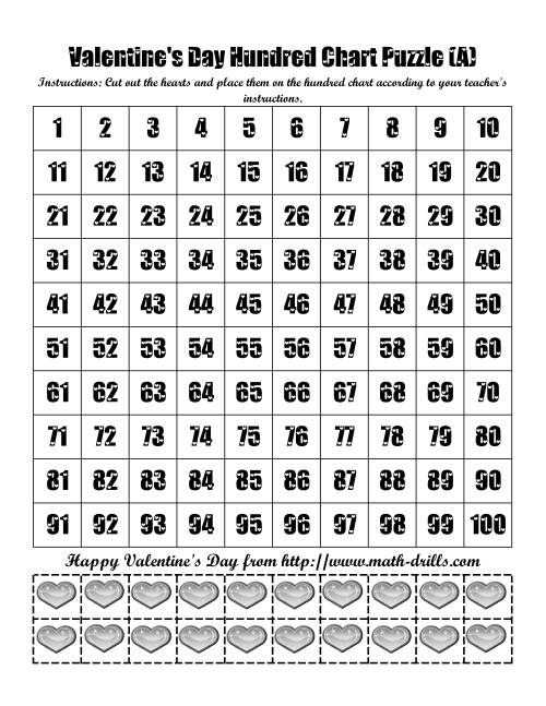 Hundred Chart Puzzle