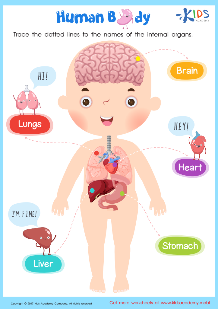 Human Body &  Health Worksheets: Free Human Body Comprehension and ...