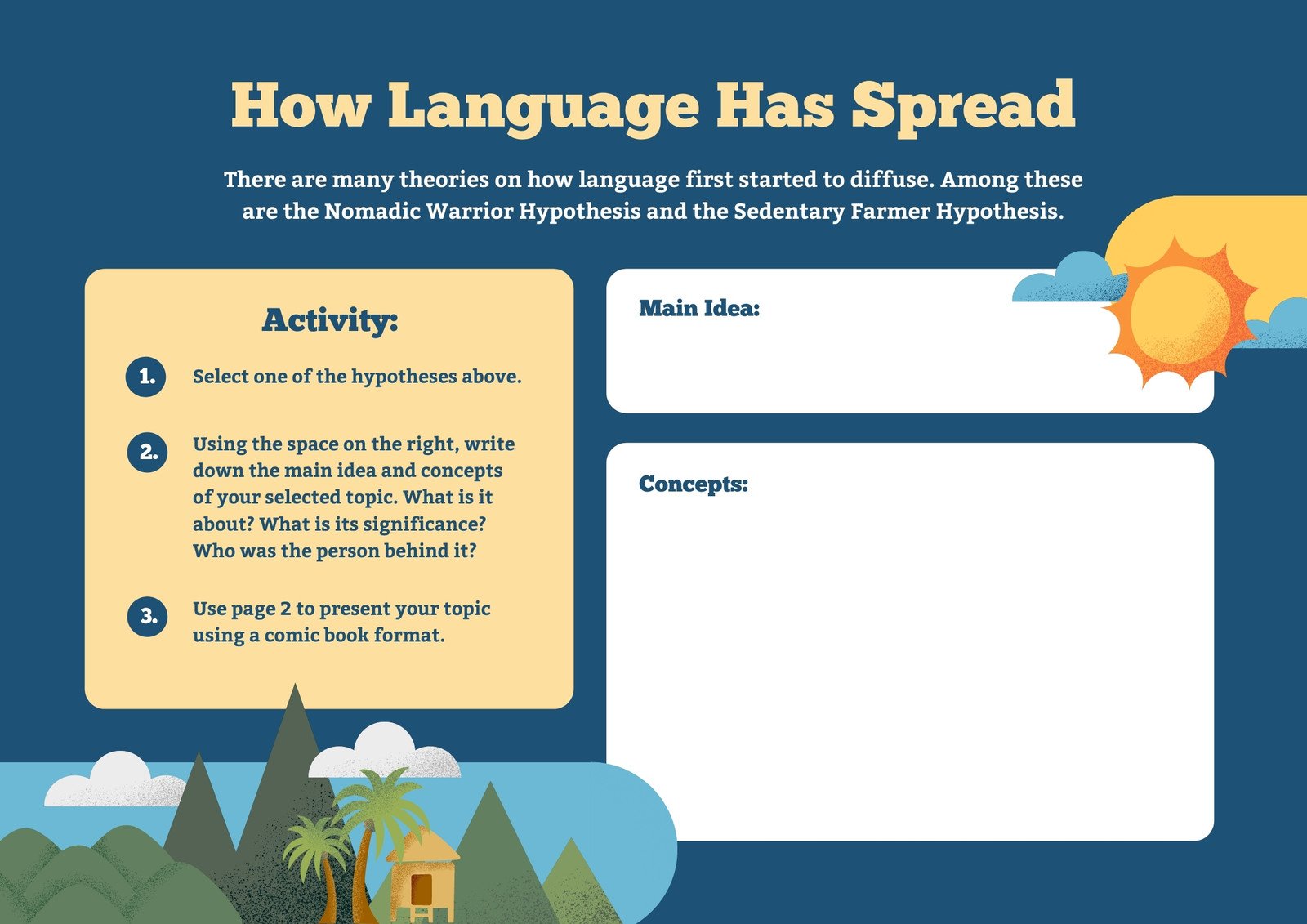 Page 2 - Free and customizable geography templates