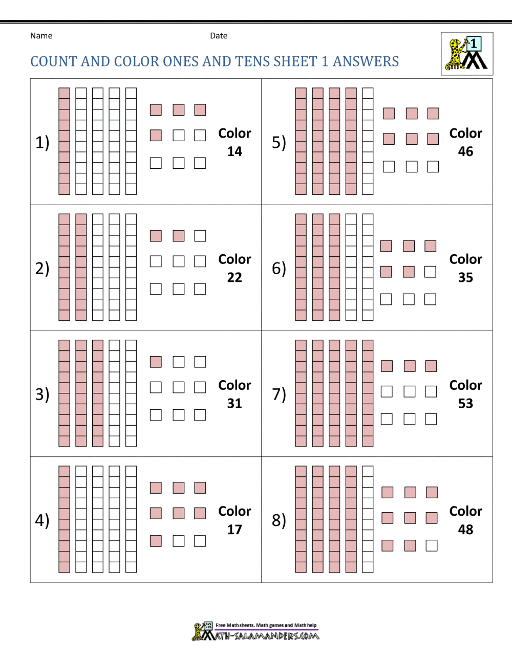hundreds tens and ones worksheet
