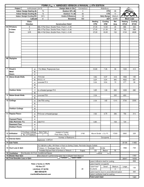 Manual J Worksheet - Fill and Sign Printable Template Online
