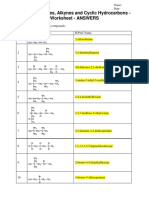 OC02 - Alkenes, Alkynes and Cyclic Hydrocarbons - Worksheet ...