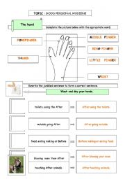 Personal hygiene - ESL worksheet by renac