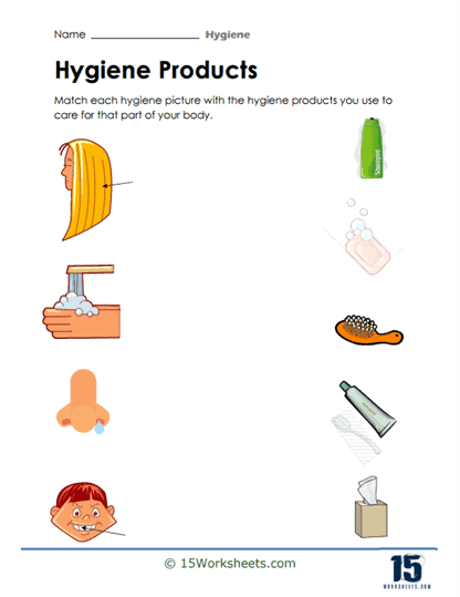 hygiene worksheet for kids