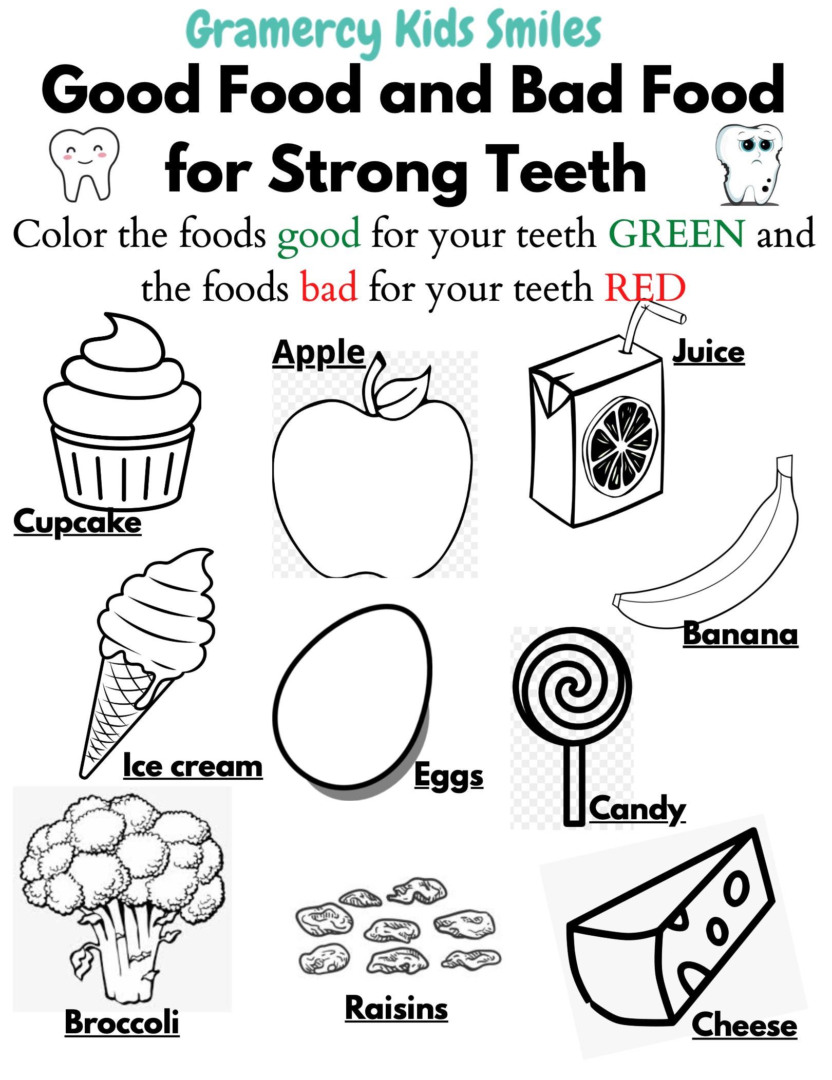 hygiene worksheet for kids