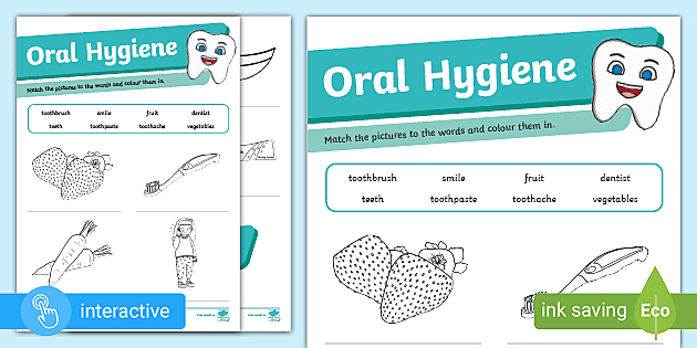 Oral Hygiene Worksheet (teacher made) - Twinkl