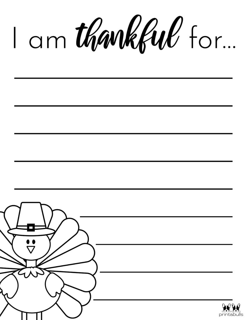 i am thankful for worksheet