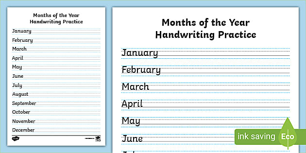 Printable Print Handwriting Worksheetsa4-12pages Uppercase ...