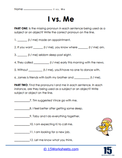 Free and printable All About Me worksheet templates 
