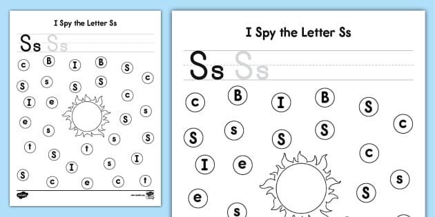 i spy letter t worksheet
