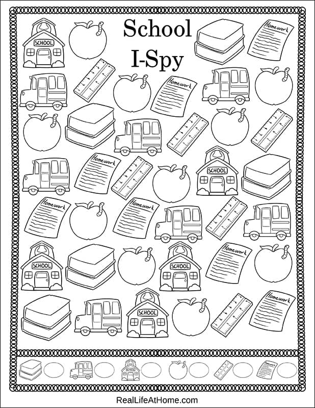 i spy worksheet free printables