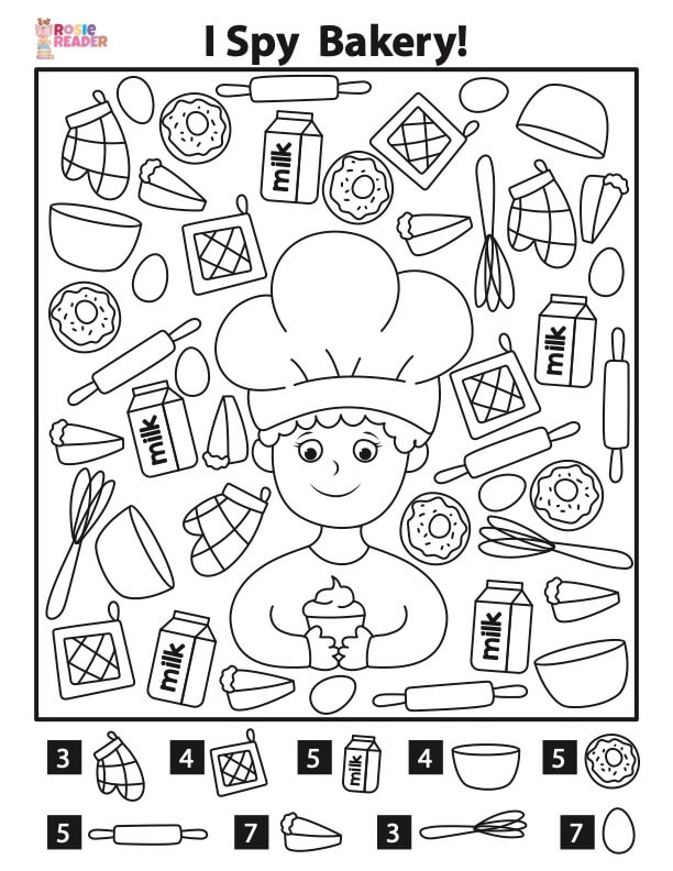 I Spy Bakery - Reading adventures for kids ages 3 to 5