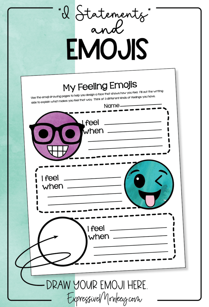 I Statements for Kids in School - Expressive Monkey