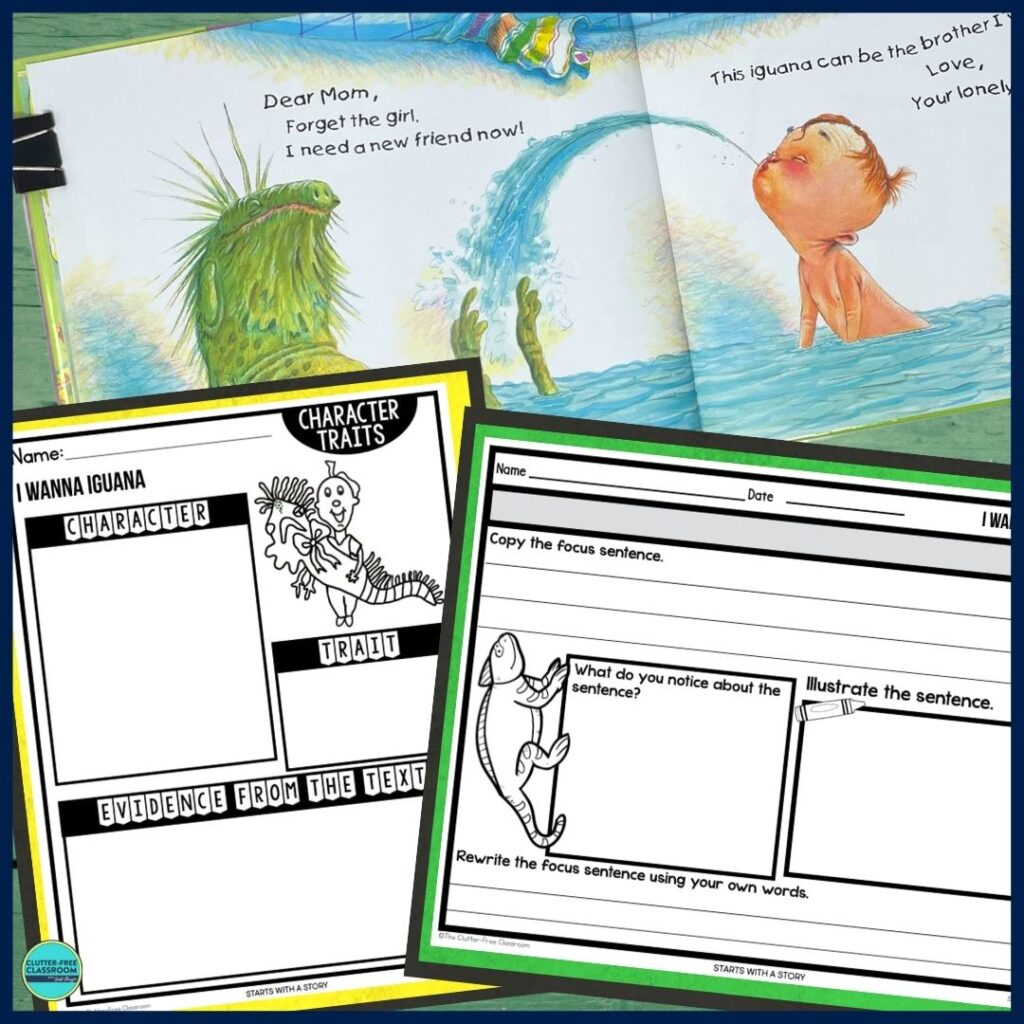 i wanna iguana worksheet