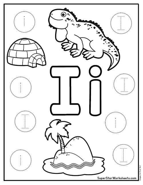 i worksheet for kindergarten
