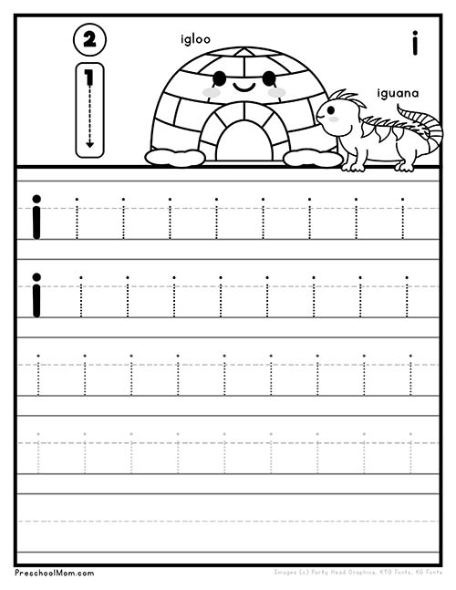 Letter I Preschool Printables - Preschool Mom