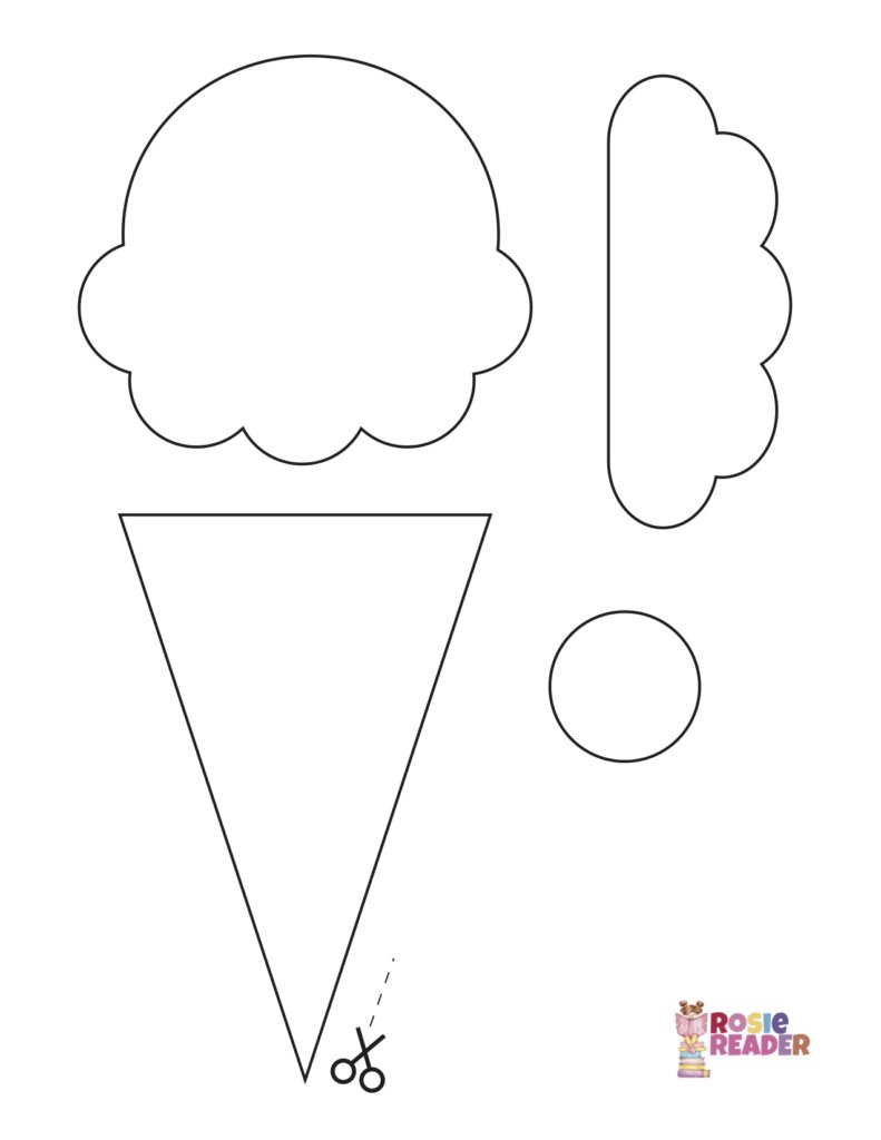 ice cream cone craft preschool printable
