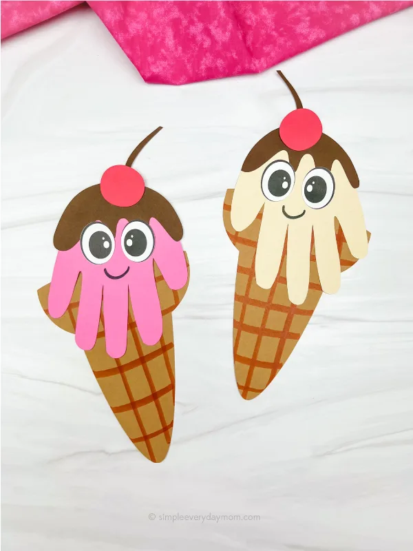ice cream cone craft preschool printable