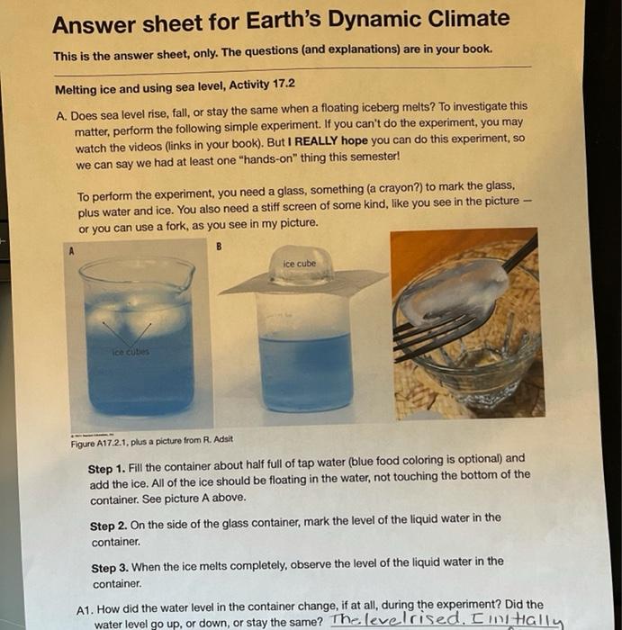 How long does an ice cube take to melt Worksheet Digital Worksheets