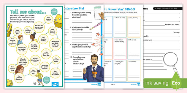 Back to School Icebreakers | Games | Primary Resources