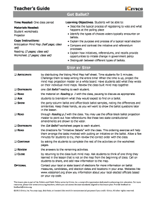Got Ballot Icivics Worksheet Answer Key - Fill Online, Printable ...