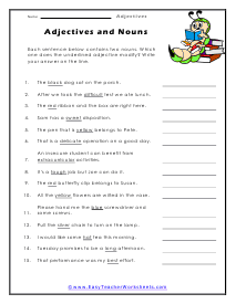 Adjective Worksheets