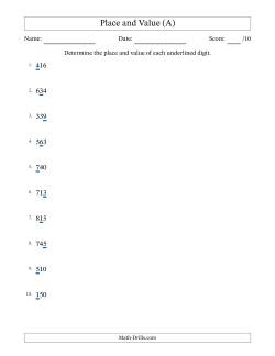 Place Value Worksheets