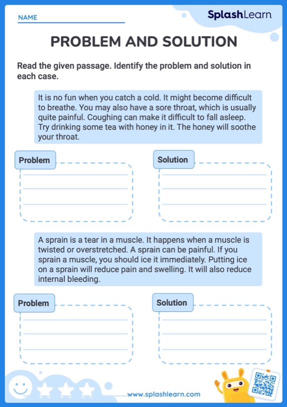 Free Identify Problem And Solution Worksheet Download Free Identify