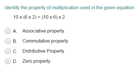 identify the properties of mathematics worksheet