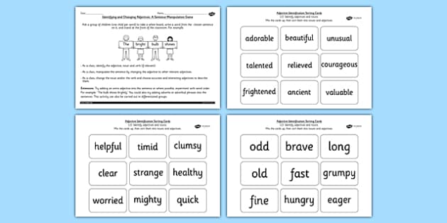 Identifying Adjectives | SPaG Lesson Teaching Pack - Twinkl