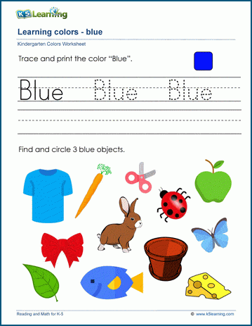 identifying colors worksheet