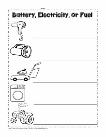 Energy Worksheet Worksheets