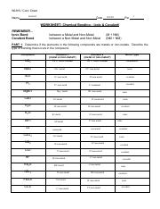 identifying ionic and covalent bonds worksheet
