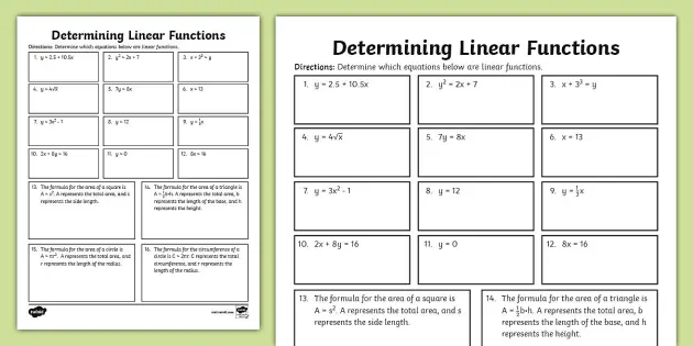 Eighth Grade Identifying Functions Practice (teacher made) - Worksheets ...