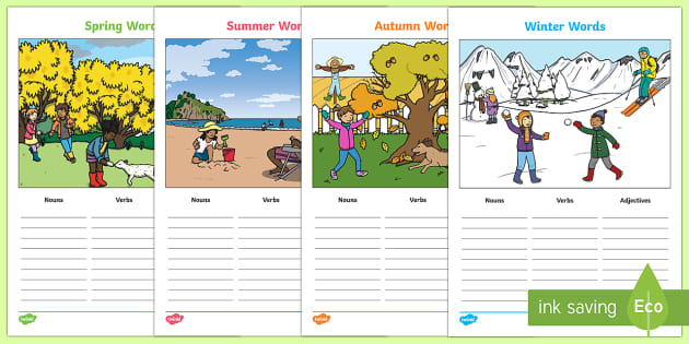 identifying nouns verbs and adjectives in sentences worksheet