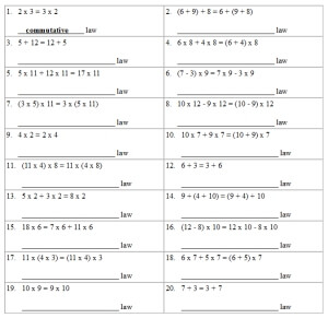Associative Property - Worksheets, Lessons, and Printables