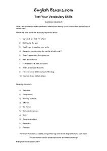 idiom worksheet for 6th grade