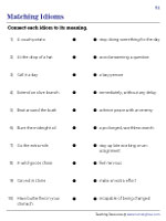 Idiom Worksheets