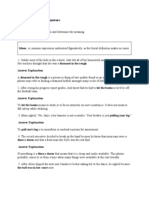 Idioms Worksheet and Activity Set 2 by Teach Simple