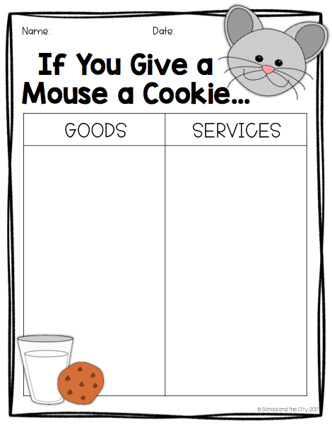 if you give a mouse a cookie worksheet
