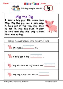 ig family worksheet