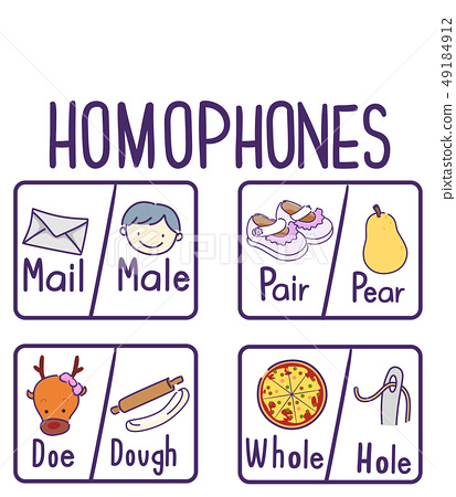 illustrations of homophones