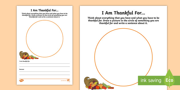 im thankful for worksheet