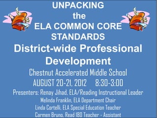 images for middle school ela common core