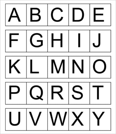 images of printable alphabet letters