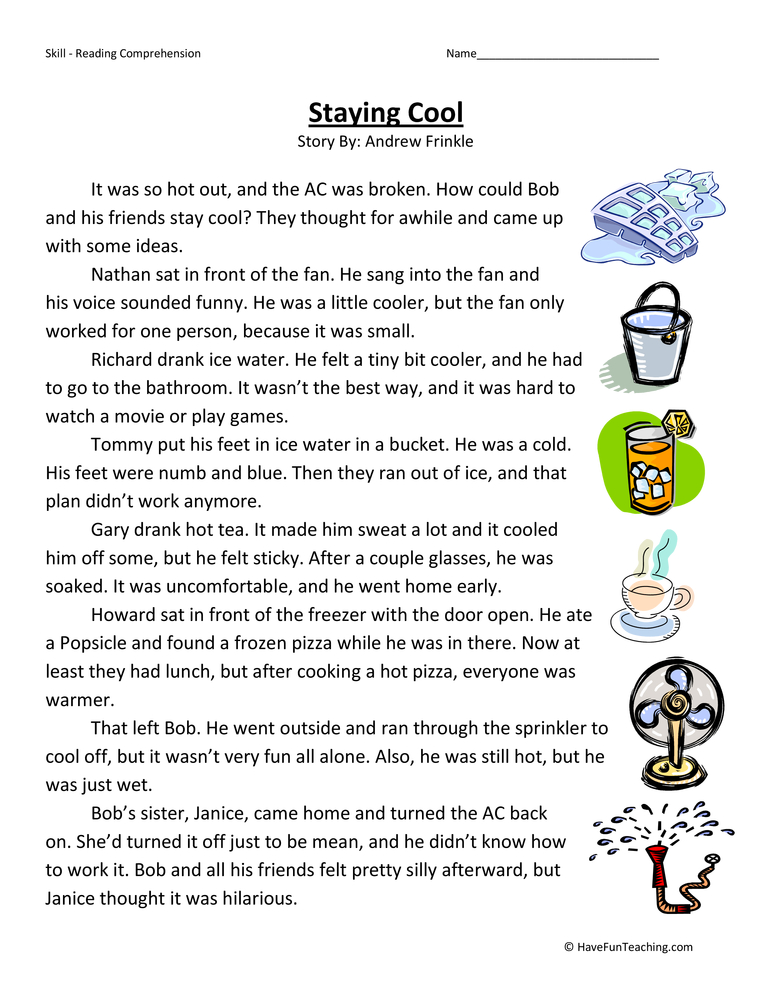 imiges of reading comp worksheet
